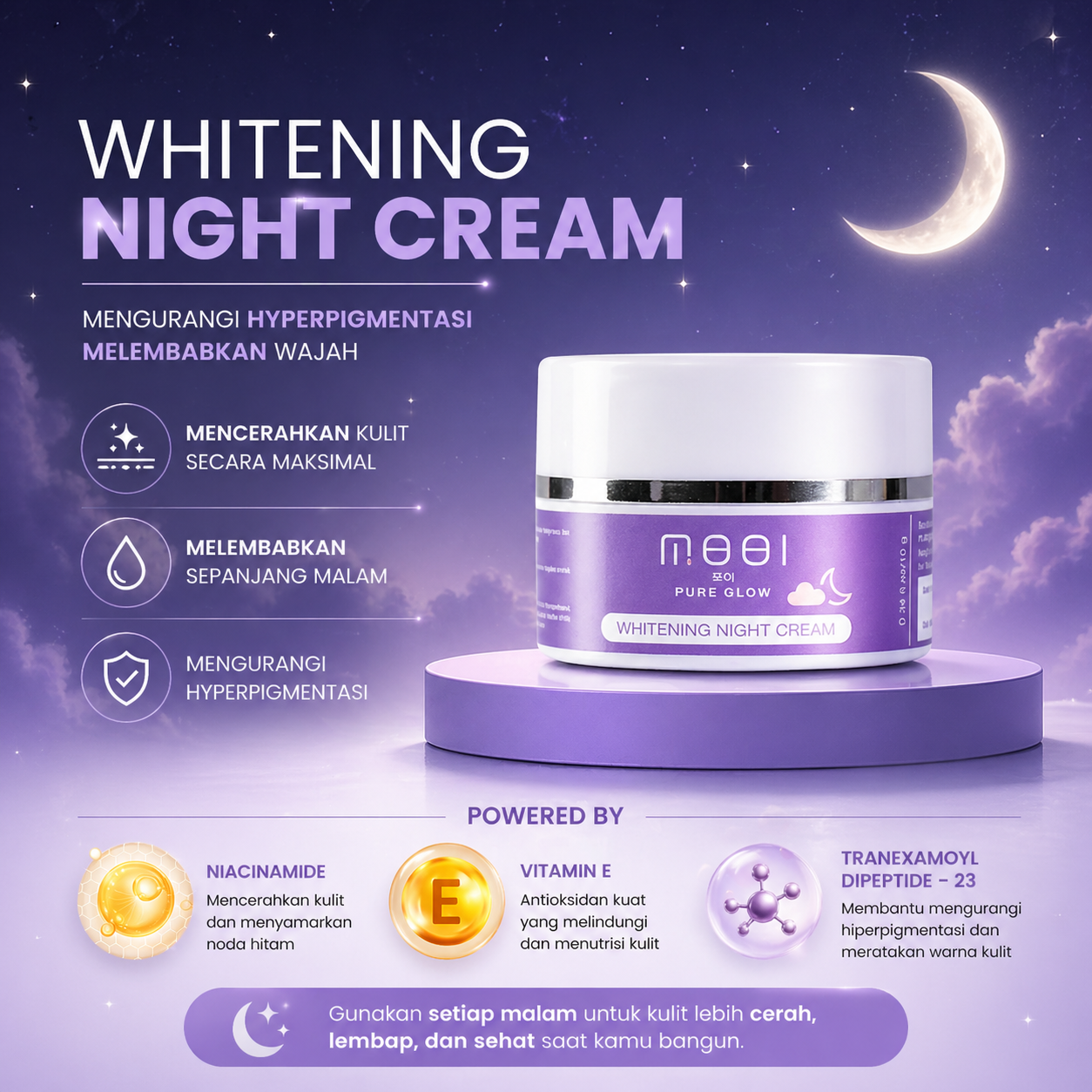MOOI Whitening Night Cream